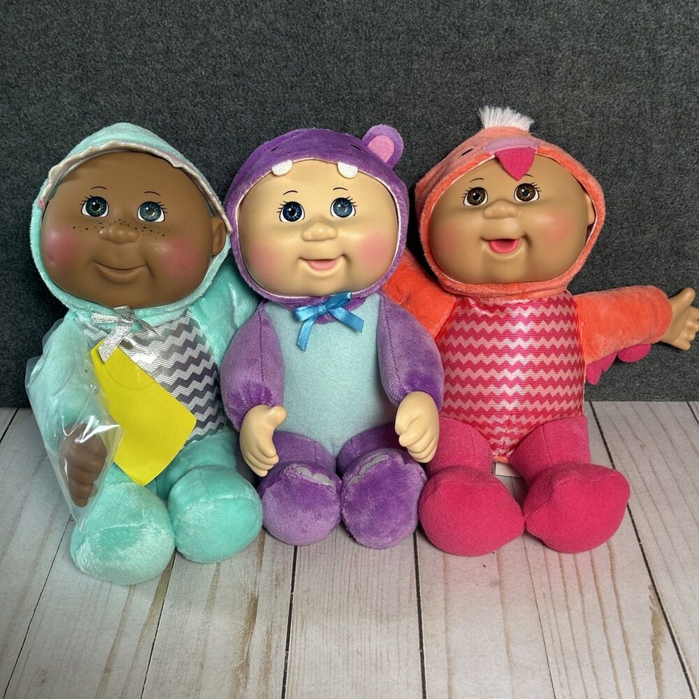 Cabbage Patch Kids 9" Cuties Exotic Friends - Shark Hippo Flamingo Baby Doll